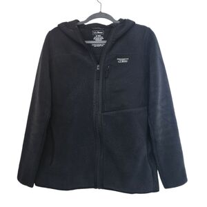 L.L. Bean Solid and Grey Heather Teddie Mountain Classic Fleece Sweatshirt